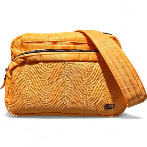 lug Handbags - Lug Classic Quilted Belt Bag Crossbody Double Back Peach Sorbet